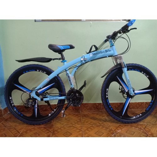 Foldable Sports MTB Cycle with 6 Spokes Dual Disc Brakes Dual